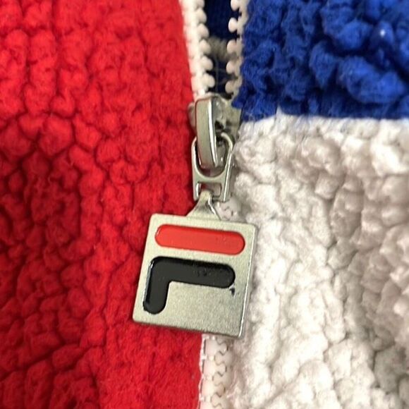 Fils X Uo Colorblock Sherpa Logo Jacket Mens Size Small - Picture 7 of 9